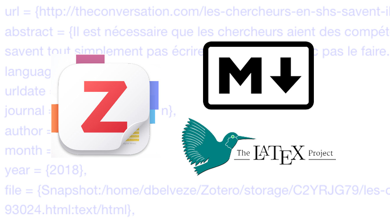 Markdown, LaTeX, Zotero 7